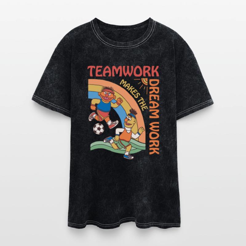 Sesame Street Design Teamwork With Ernie And Bert