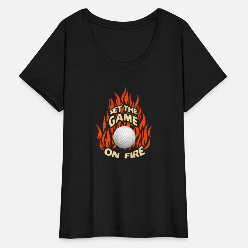 Set The Game On Fire Ball Sport Flames Art
