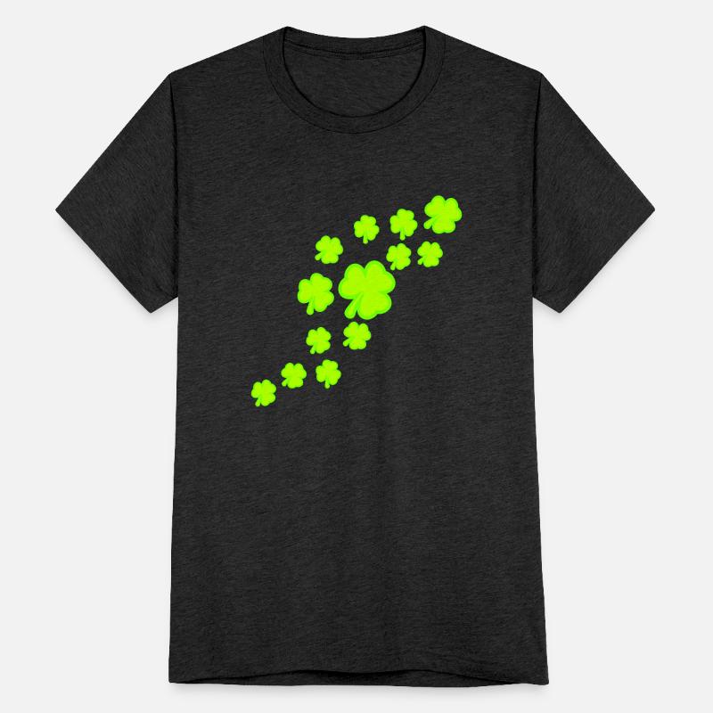 Shamrock Many Trefoil Leaves Green Pattern Cool