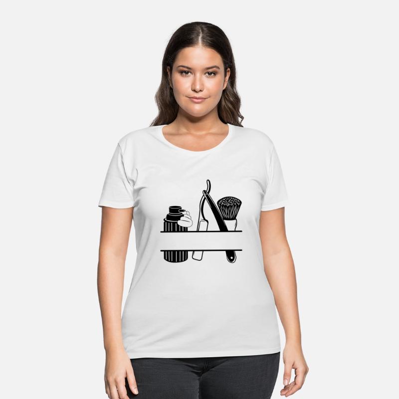 Shaving foam, knife and brush, shaving logo