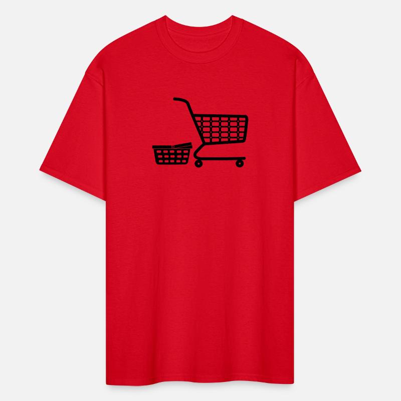Shopping cart and basket logo for shop or supermar