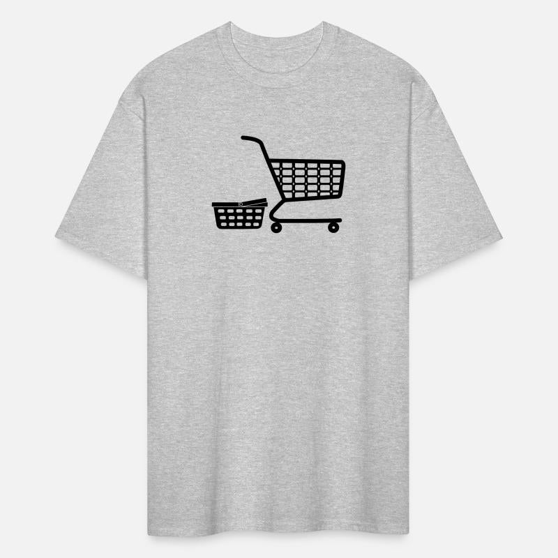 Shopping cart and basket logo for shop or supermar