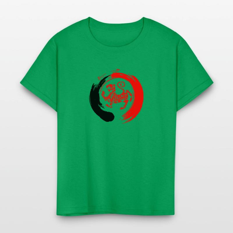 Shotokan tiger in zen sign