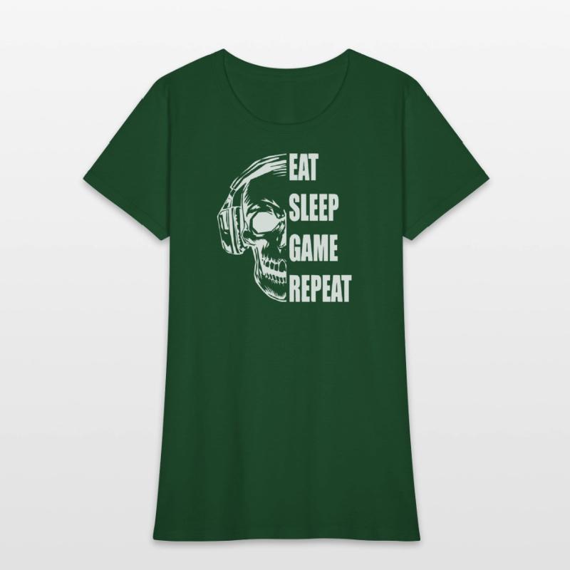 Skull Gaming Motif with Playful Typography