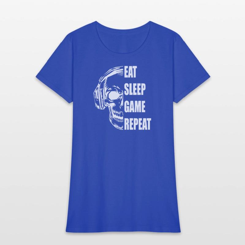 Skull Gaming Motif with Playful Typography