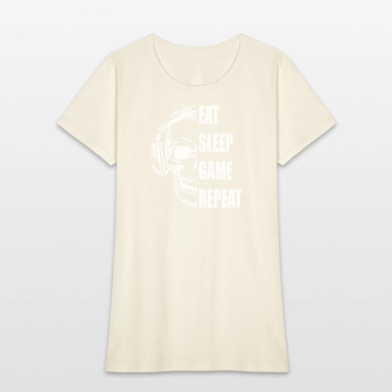 Skull Gaming Motif with Playful Typography