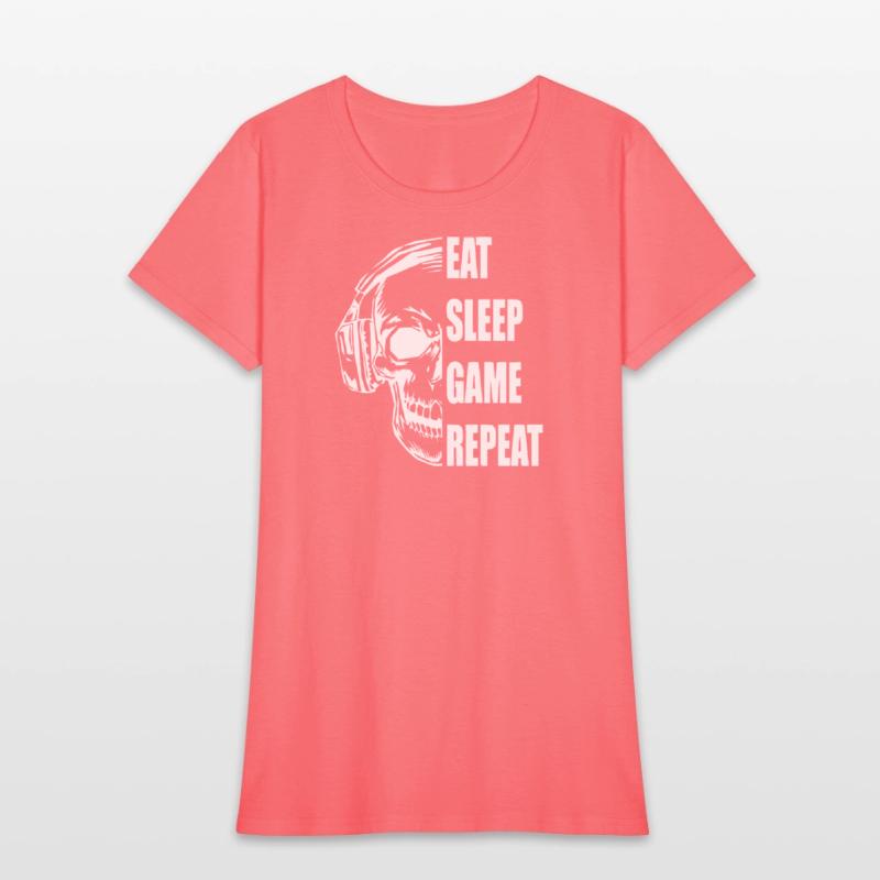 Skull Gaming Motif with Playful Typography