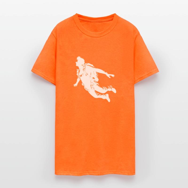 Skydiver Man During A Parachute Jump