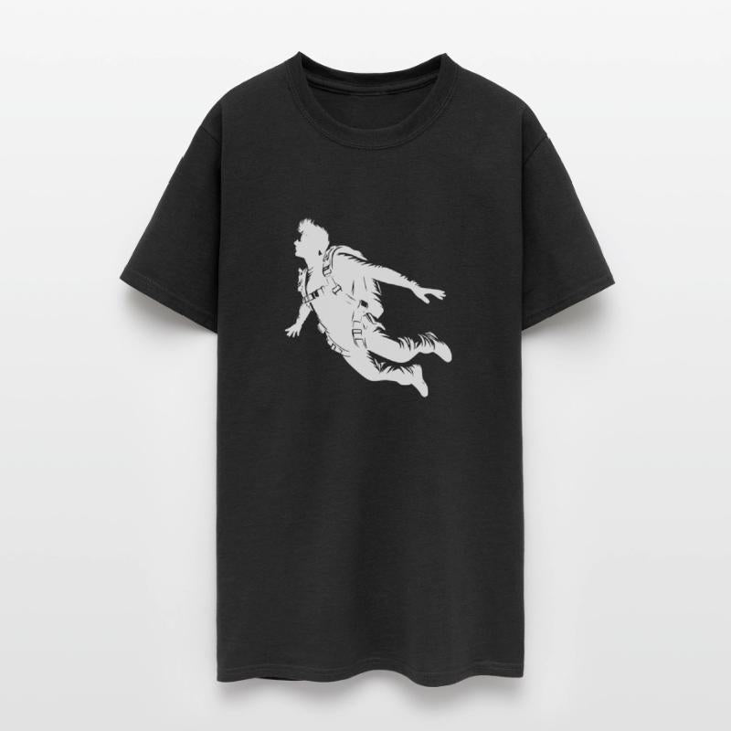 Skydiver Man During A Parachute Jump