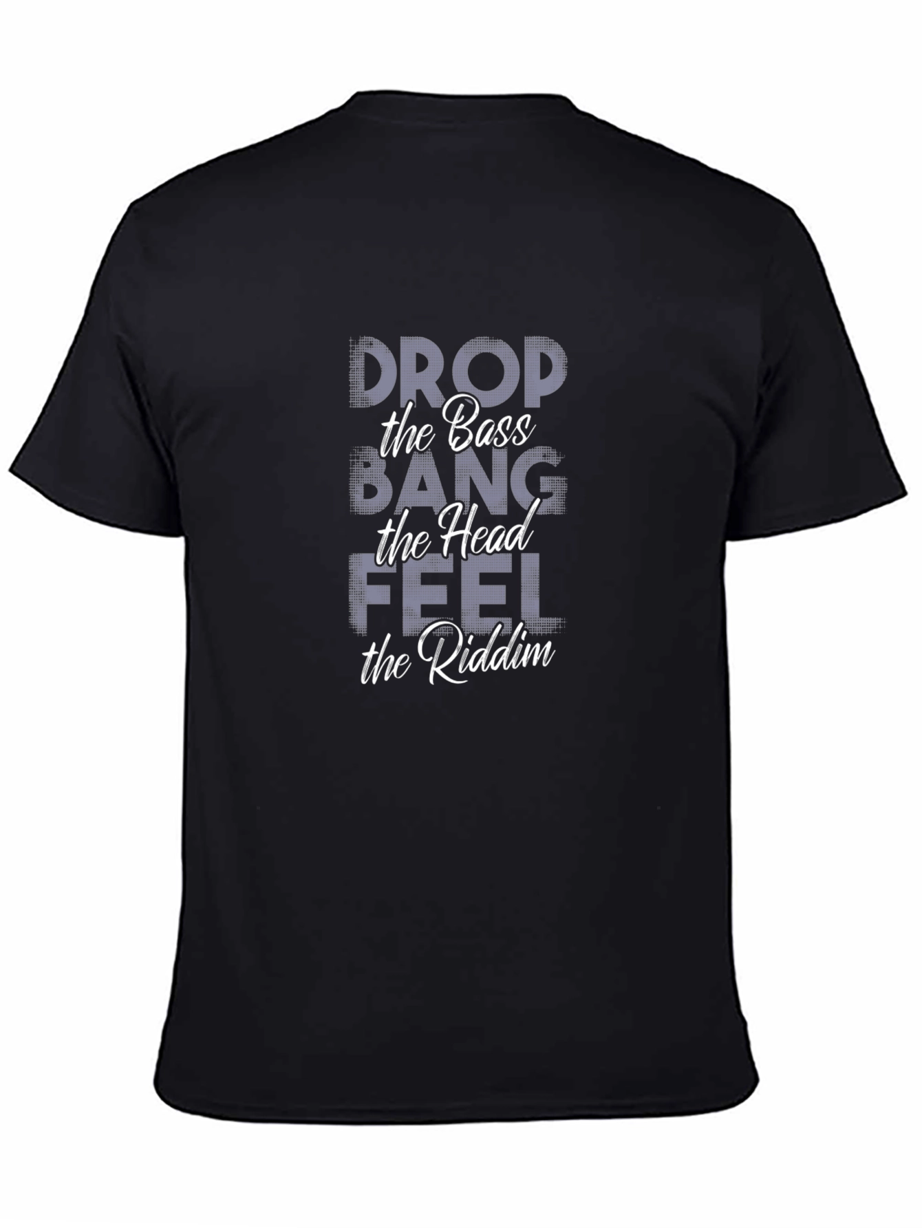 Drop the Bass Graphic Tee - Black Cotton T-Shirt