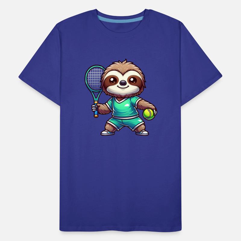 Sloth Tennis Player Cute Sport Design
