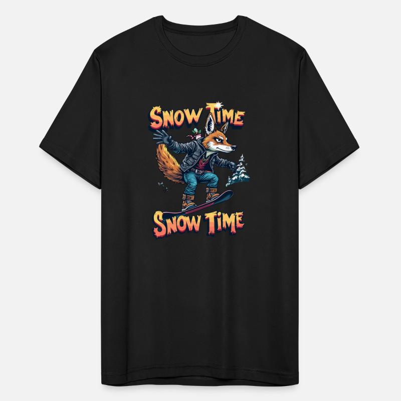 Snow Time Snowboarding Fox Adventure Artwork