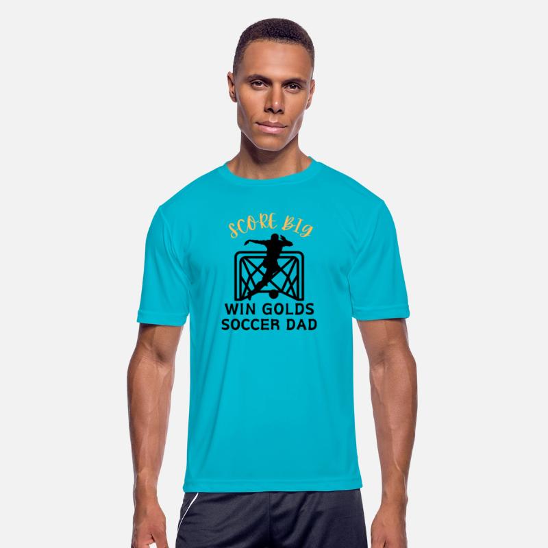 Soccer Dad Football Dad Father Score Gold Funny