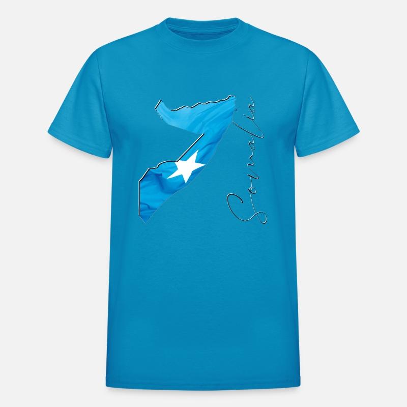 Somalia Flag in Somalia Map EN