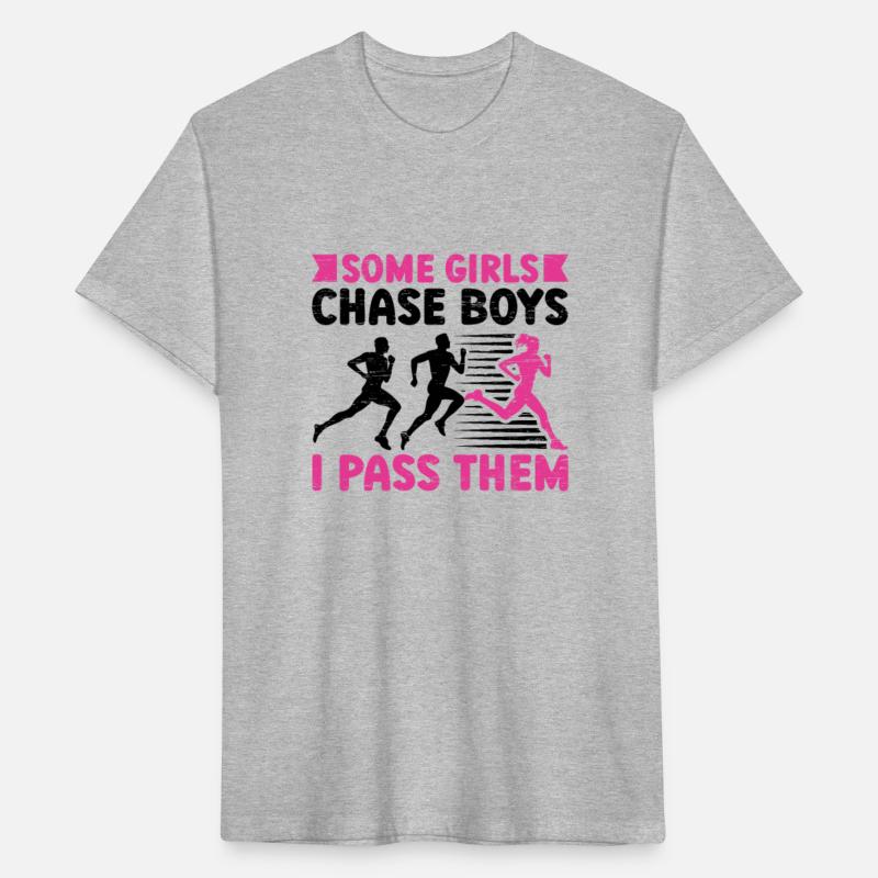 Some Girl Chase Boys Runner Running Girl Track And