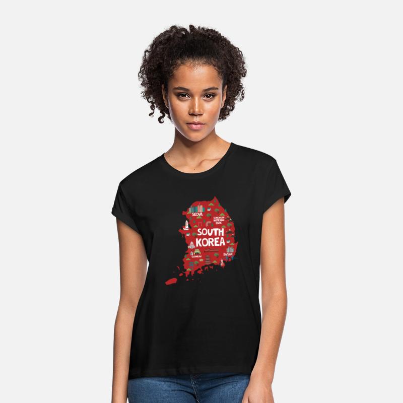 South Korea Illustrated Map