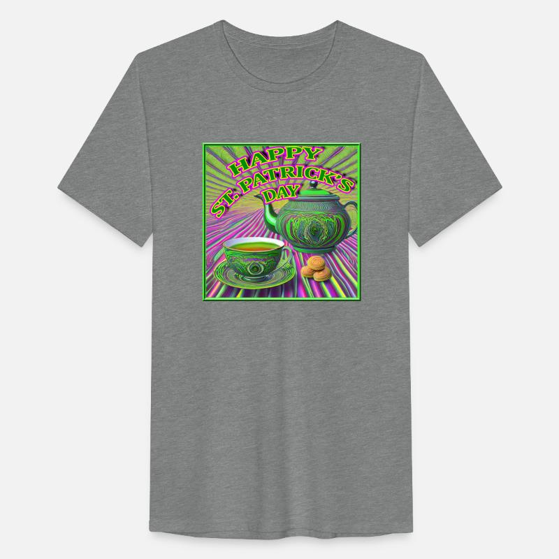 St. Paddy's Green Teapot, a Cup and Sweets