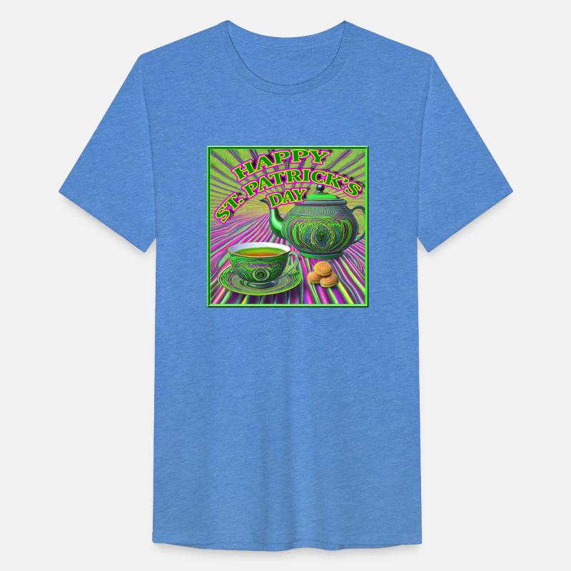 St. Paddy's Green Teapot, a Cup and Sweets