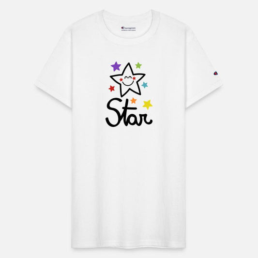 Star Lettering In Black
