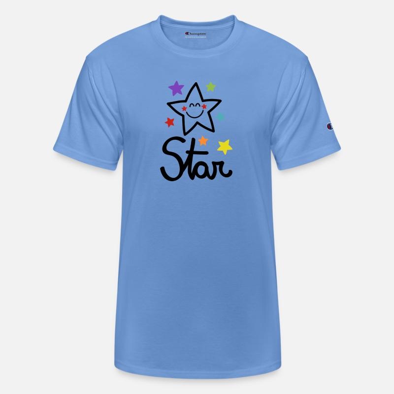Star Lettering In Black