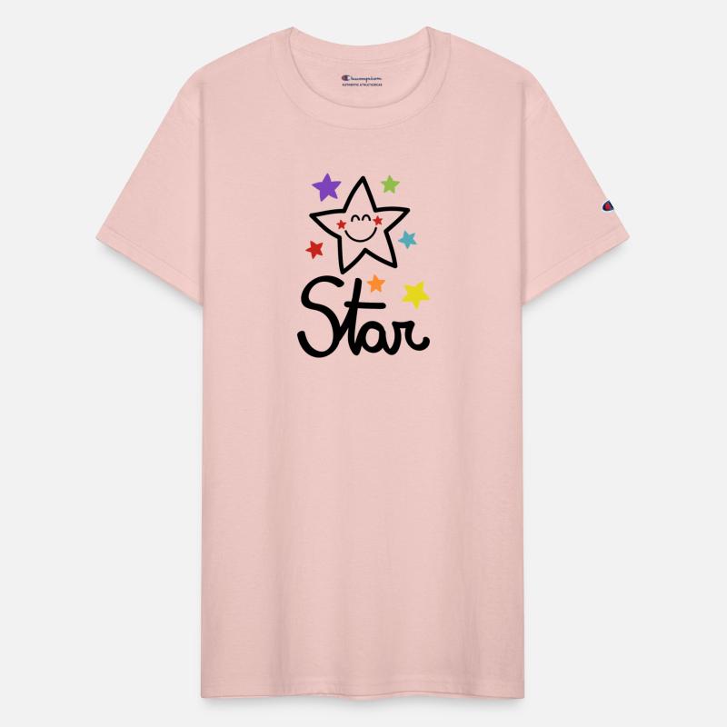 Star Lettering In Black