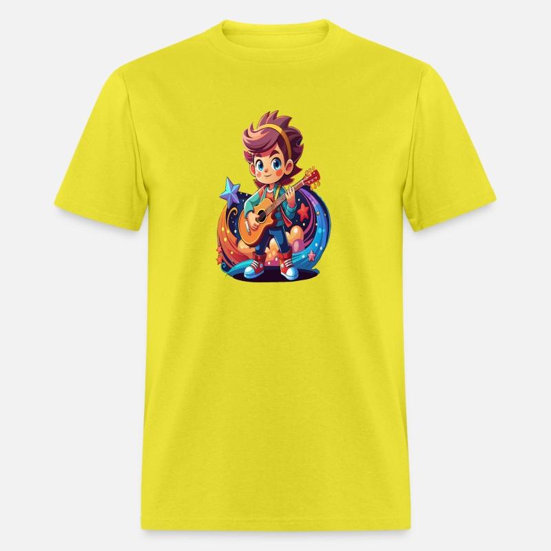 Starry Serenade Kawaii Guitarist Kid