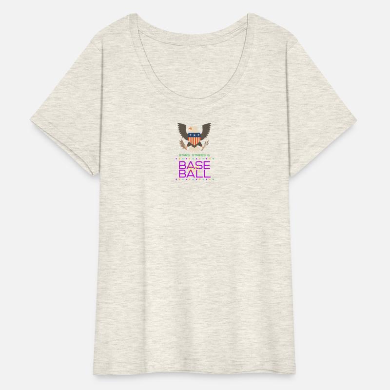 Stars Stripes and Baseball Trips. Baseball Tshirt