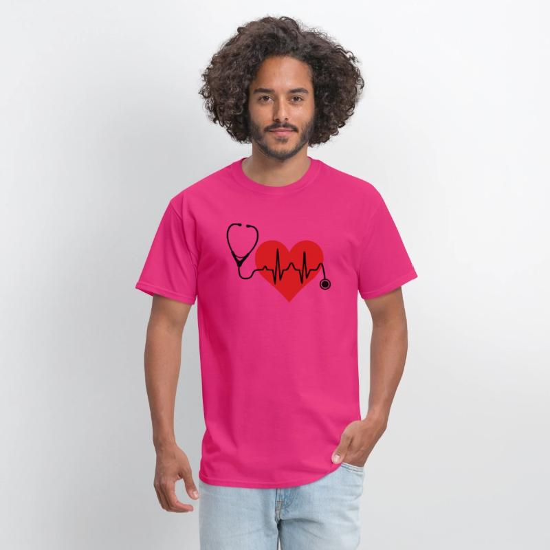 Stethoscope Heartbeat Heart T Shirt