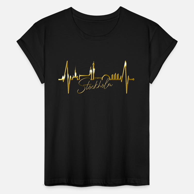 Stockholm Skyline Heartbeat Fan Heart Love Sweden