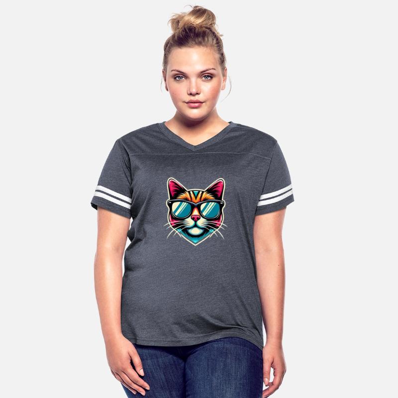 Stylized cat funny cool cats pet art 2