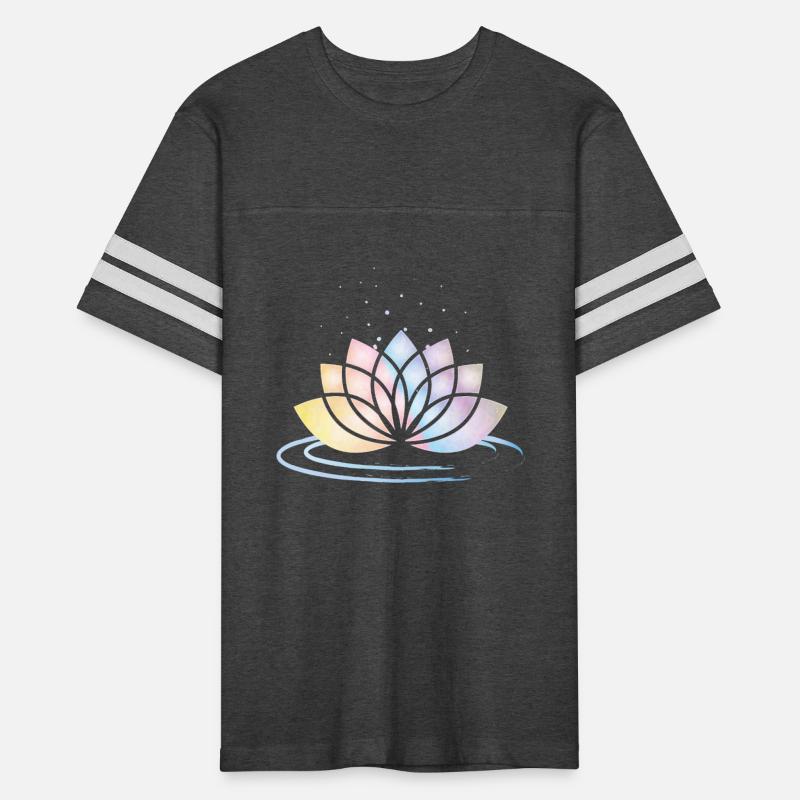 Stylized Pastel Flower Symbol with Water