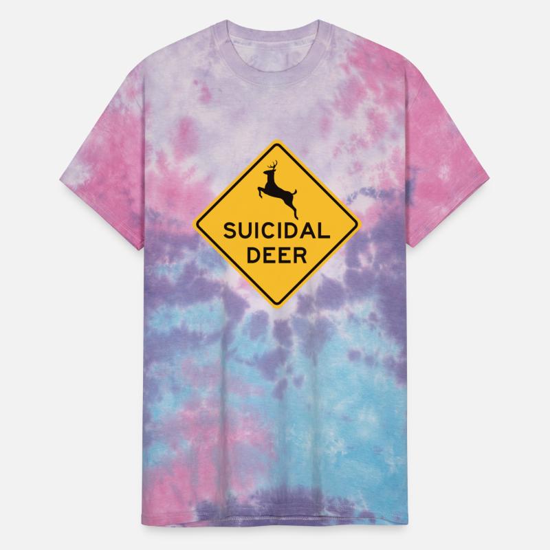 Suicidal Deer - Weird Road Sign