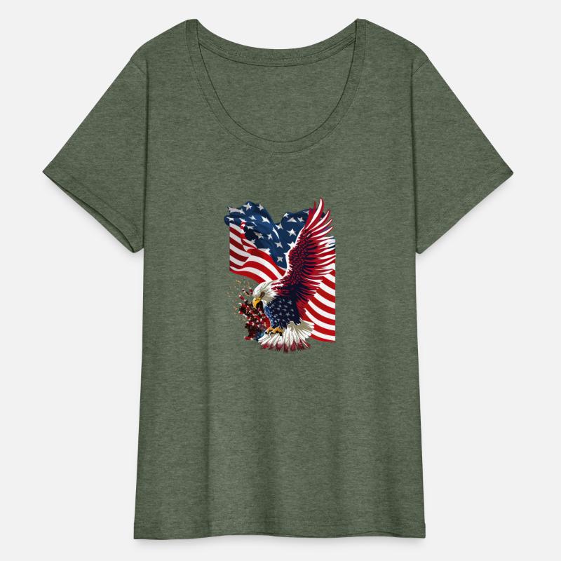 Symbol of Freedom: A Bald Eagle Soaring Above Amer