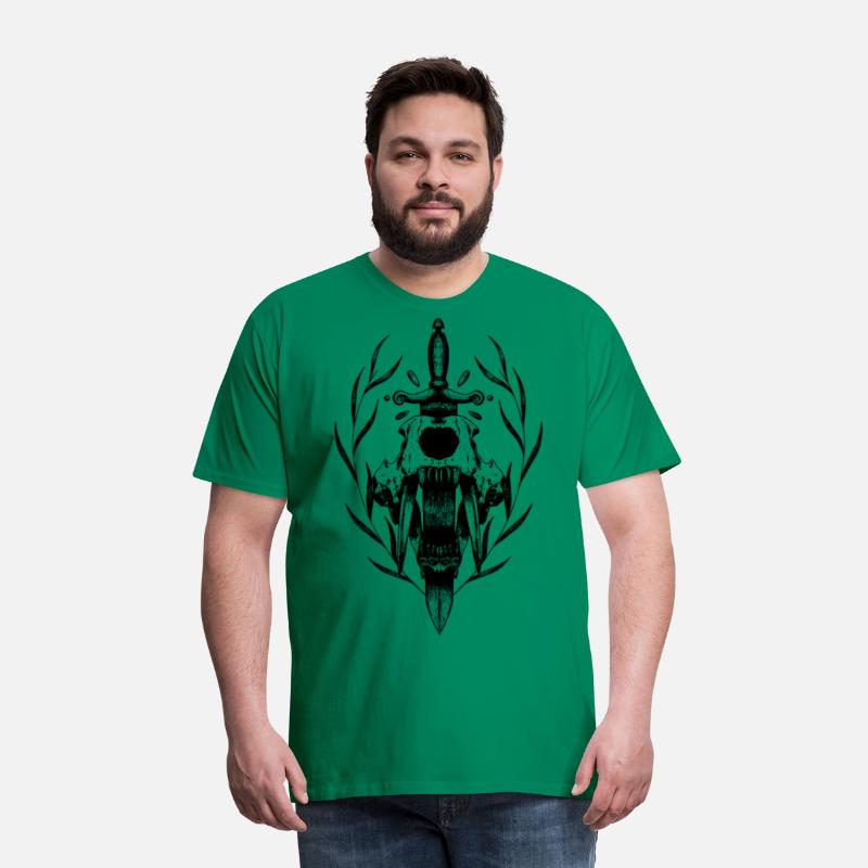 Symbols of power sword and fangs