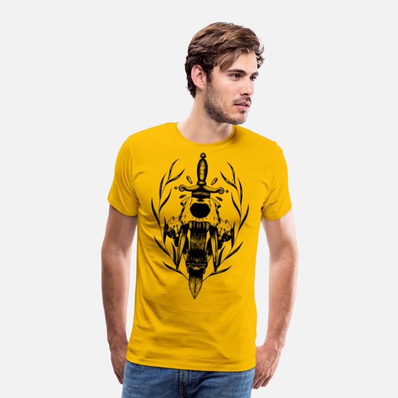 Symbols of power sword and fangs