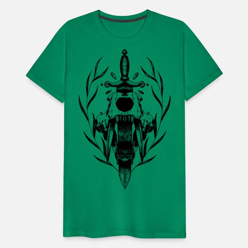 Symbols of power sword and fangs