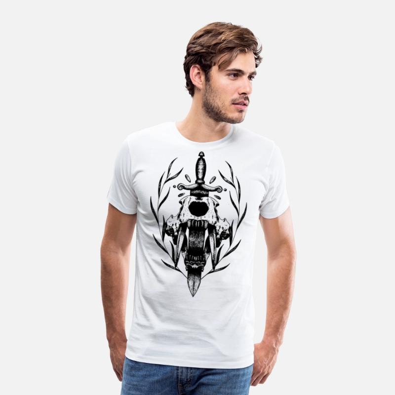 Symbols of power sword and fangs