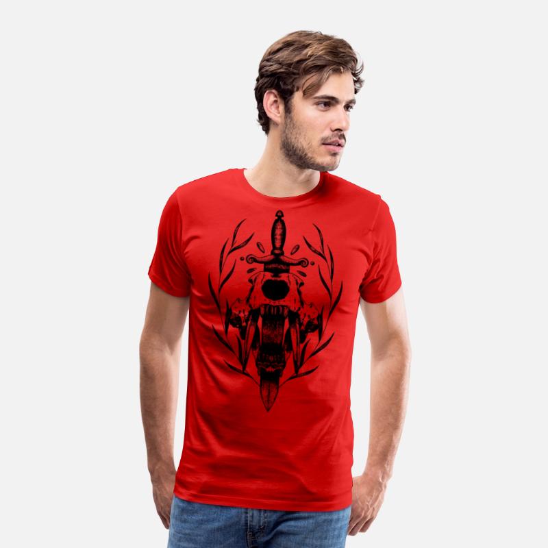 Symbols of power sword and fangs