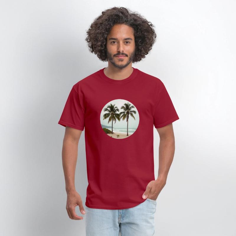 T shirt With Tropical Serenity