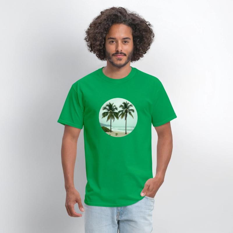 T shirt With Tropical Serenity