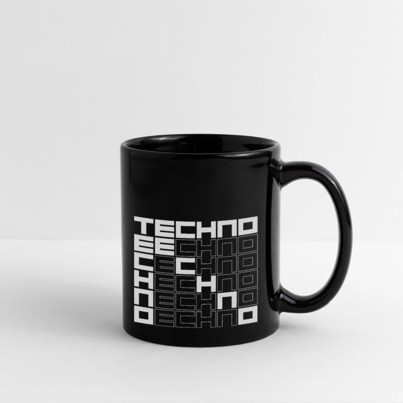 techno music bold text
