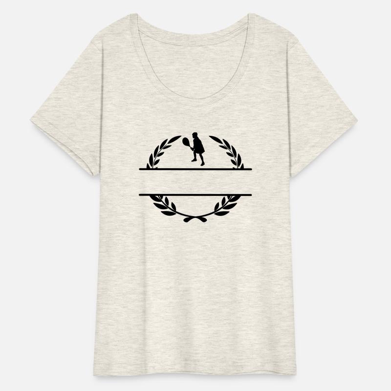 Tennis player in laurel wreath