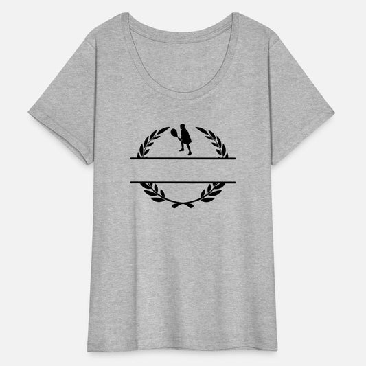 Tennis player in laurel wreath