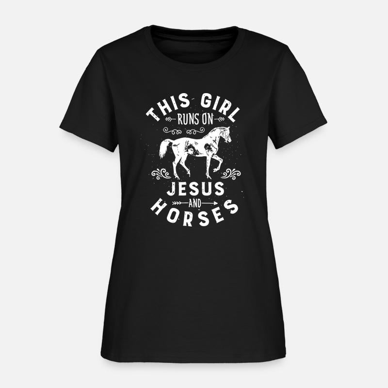 this girl runs on jesus horse jesus