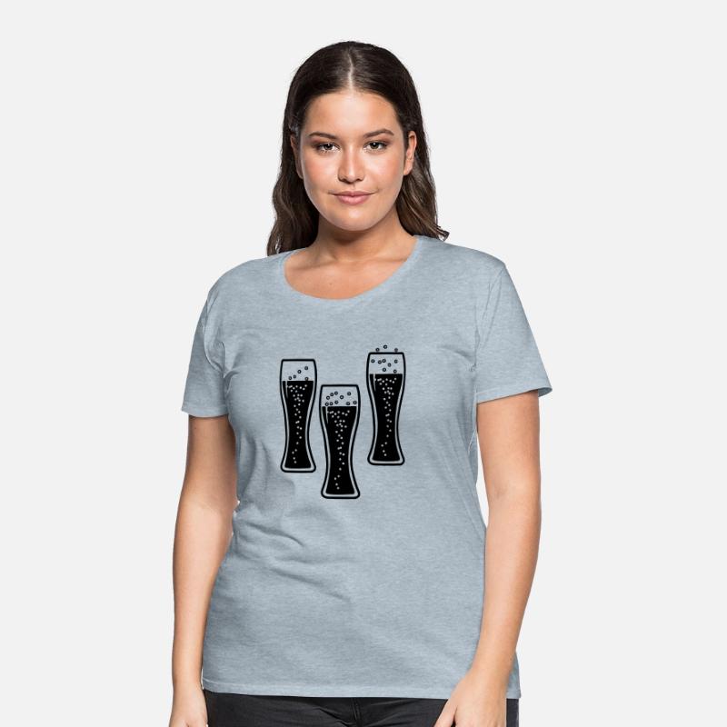 Three bubble drink lemonade or beer glasses