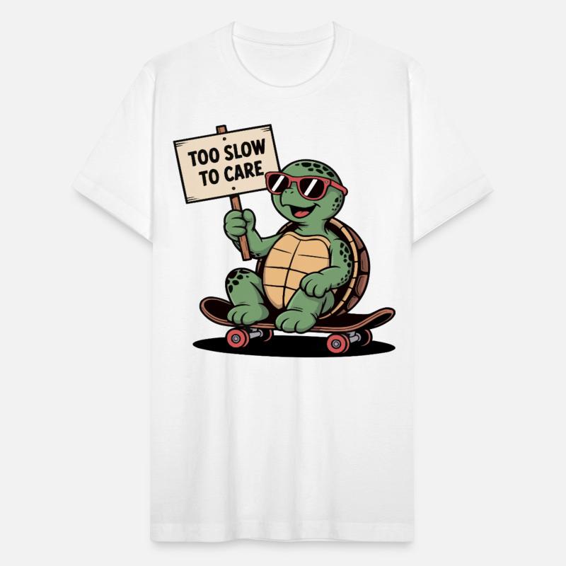 Too Slow to Care – Cool Turtle Skateboard