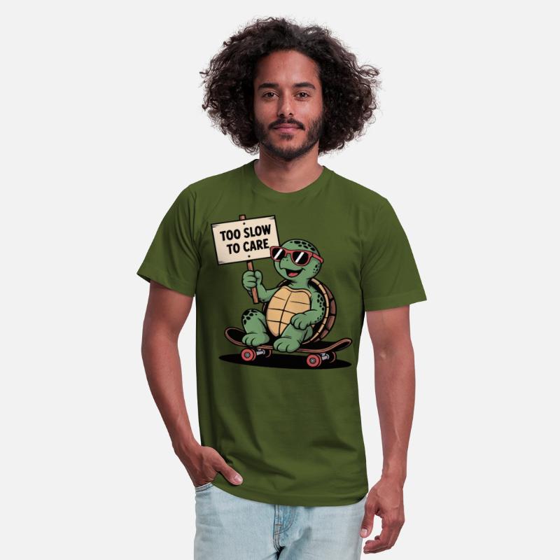 Too Slow to Care – Cool Turtle Skateboard