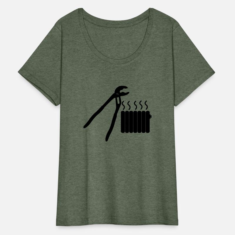 Tools heating mechanic logo pipe wrench and centra