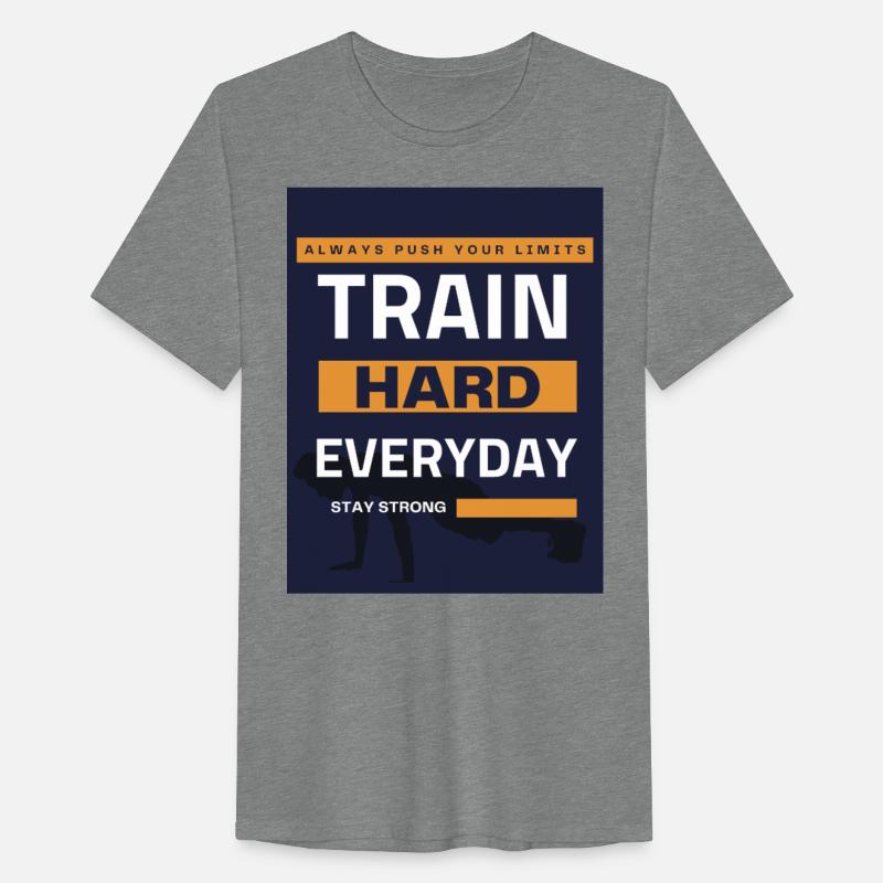 Train Hard Everyday – Fitness Motivation Tee.
