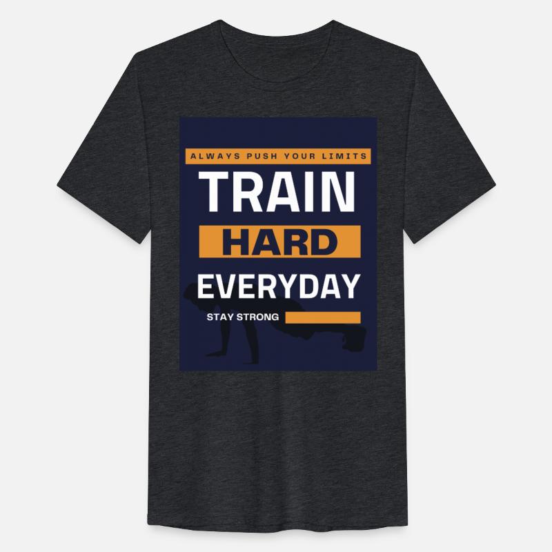 Train Hard Everyday – Fitness Motivation Tee.